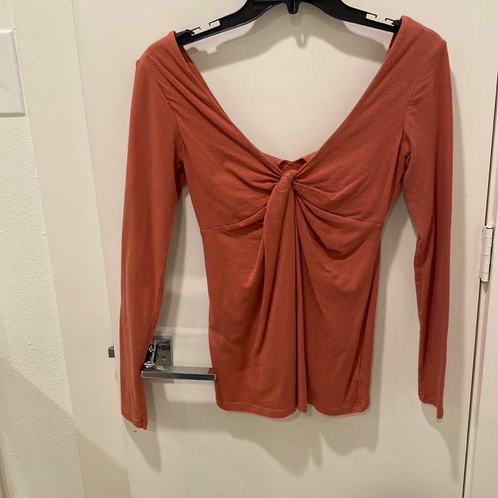 Long sleeve orange top